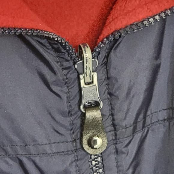 Vintage Ferruche | Reversible Red Fleece /Navy Nylon Full Zip Jacket Size XL - Picture 6 of 12